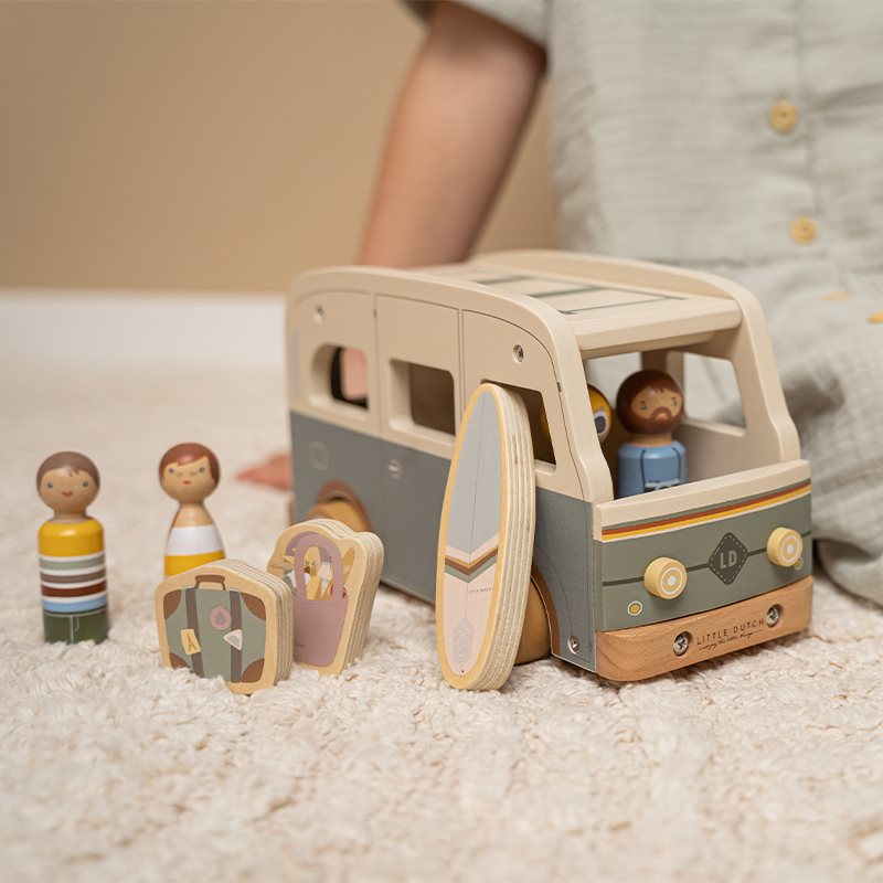 Little Dutch Wooden Vintage Camper Bus