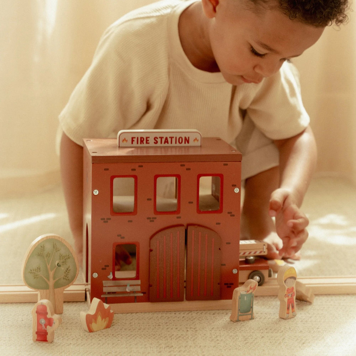 Little Dutch Wooden Fire Station
