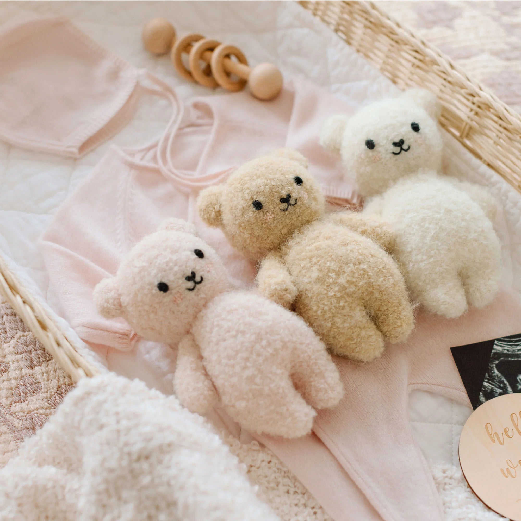 Baby Polar Bear (Cozy Bouclé) - Cuddle + Kind - Bubbadue