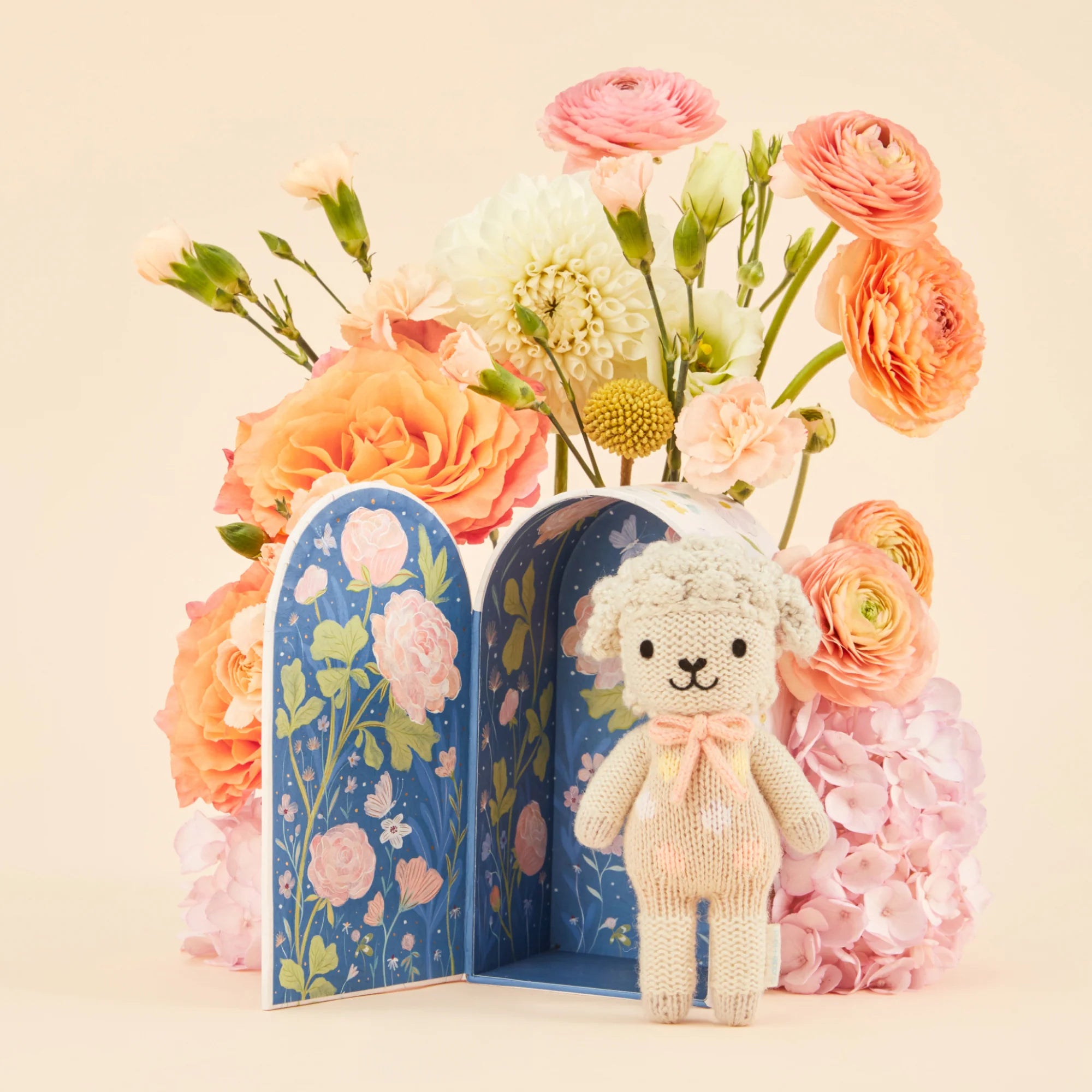 Tiny Lucy the Lamb (Pastel) - Cuddle + Kind - Bubbadue