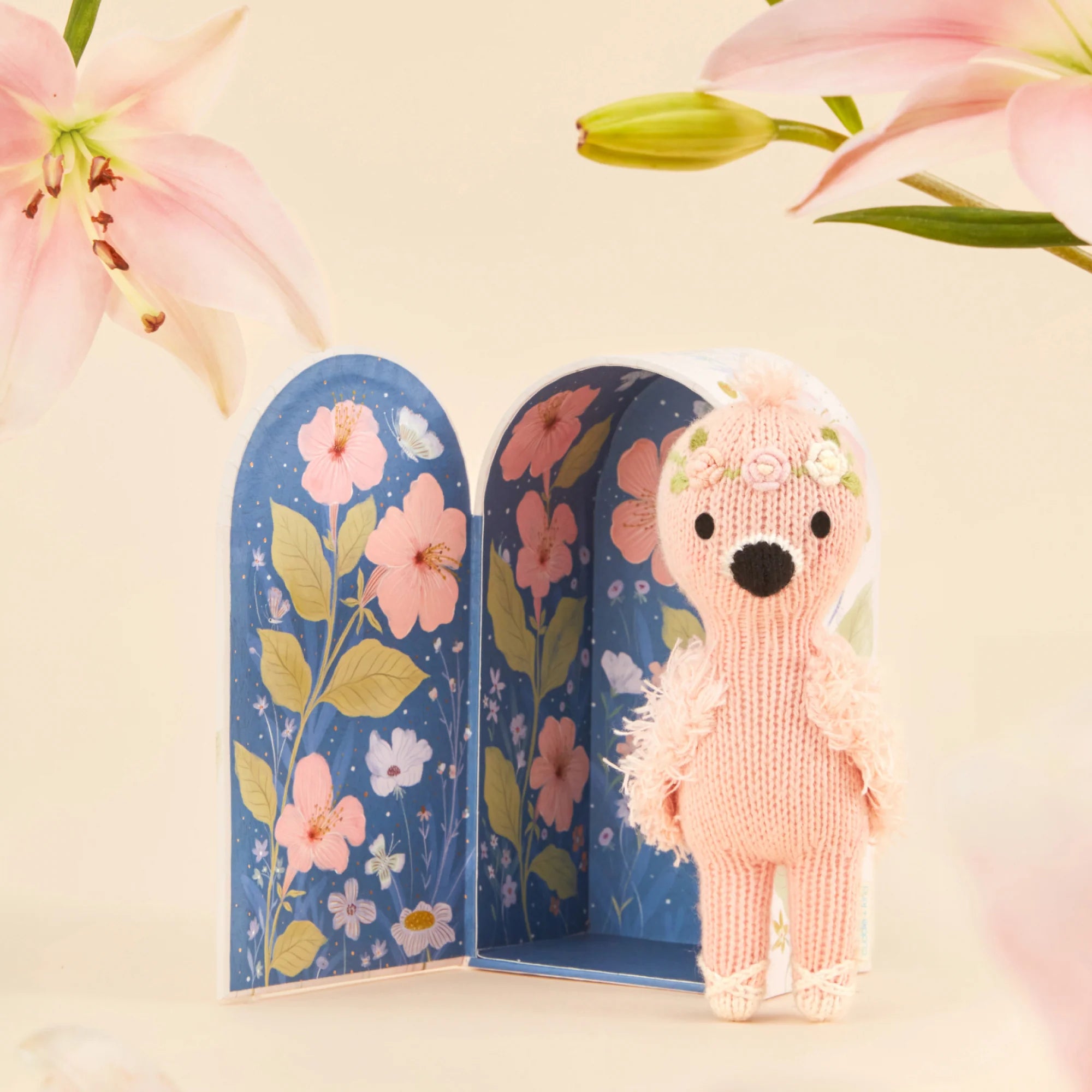 Tiny Penelope the Flamingo - Cuddle + Kind - Bubbadue