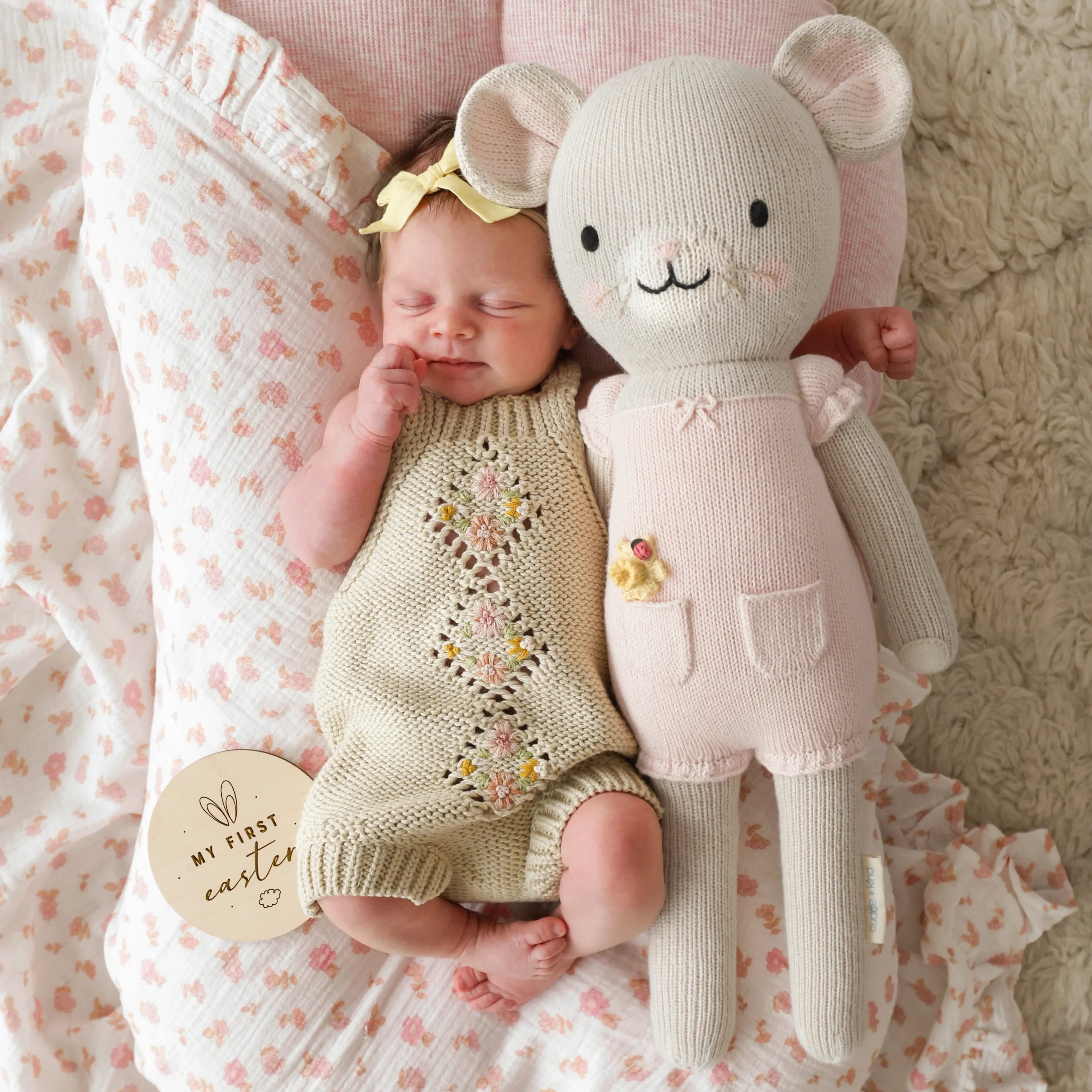 Beatrice the Mouse (Blush) - Cuddle + Kind - Bubbadue