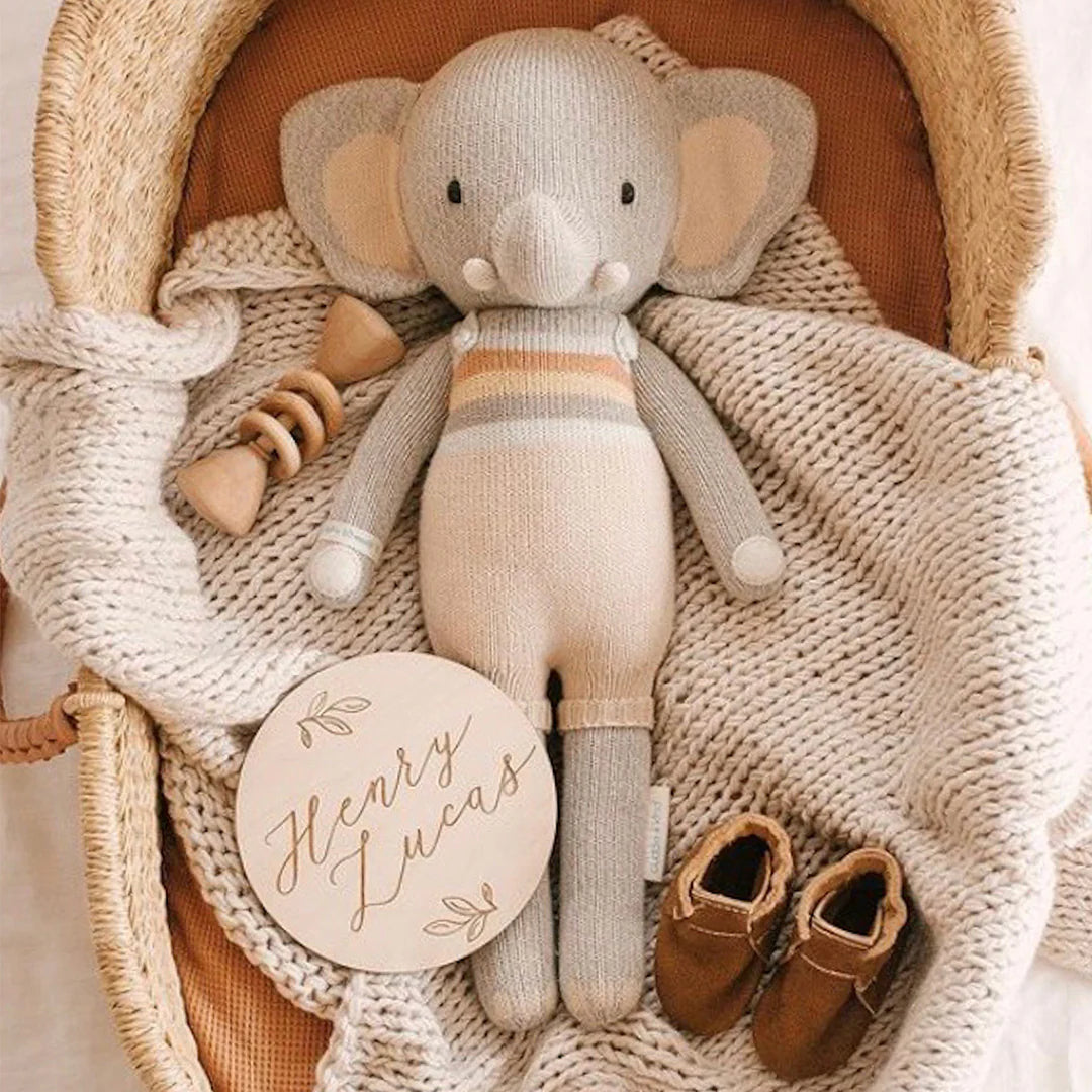 Evan the Elephant - Cuddle + Kind - Bubbadue