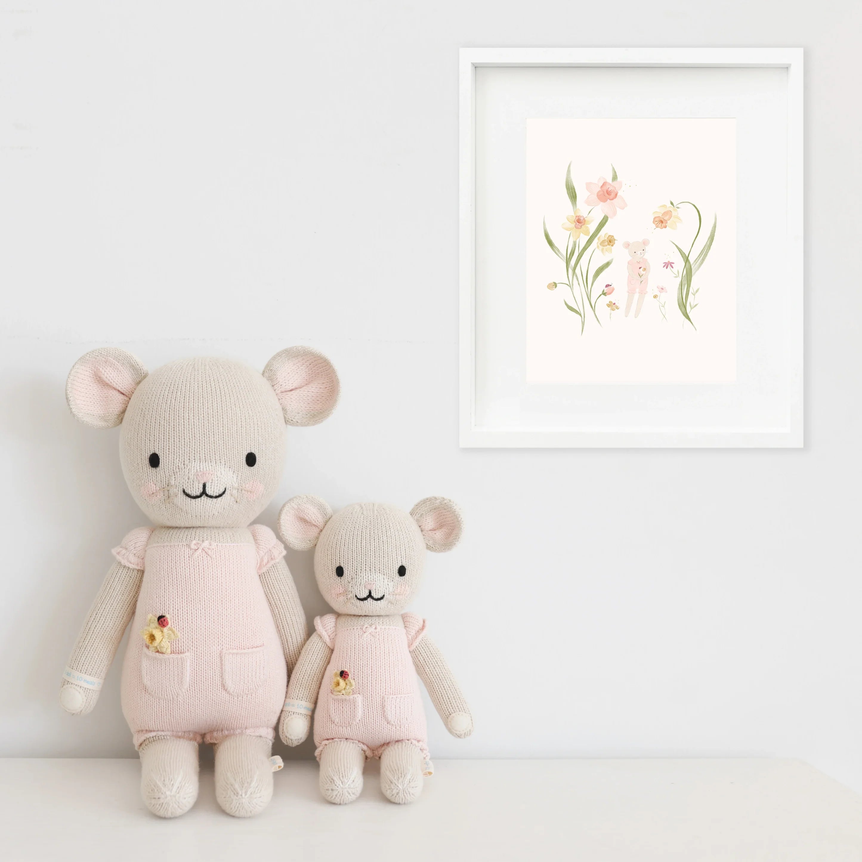 Beatrice the Mouse (Blush) - Cuddle + Kind - Bubbadue