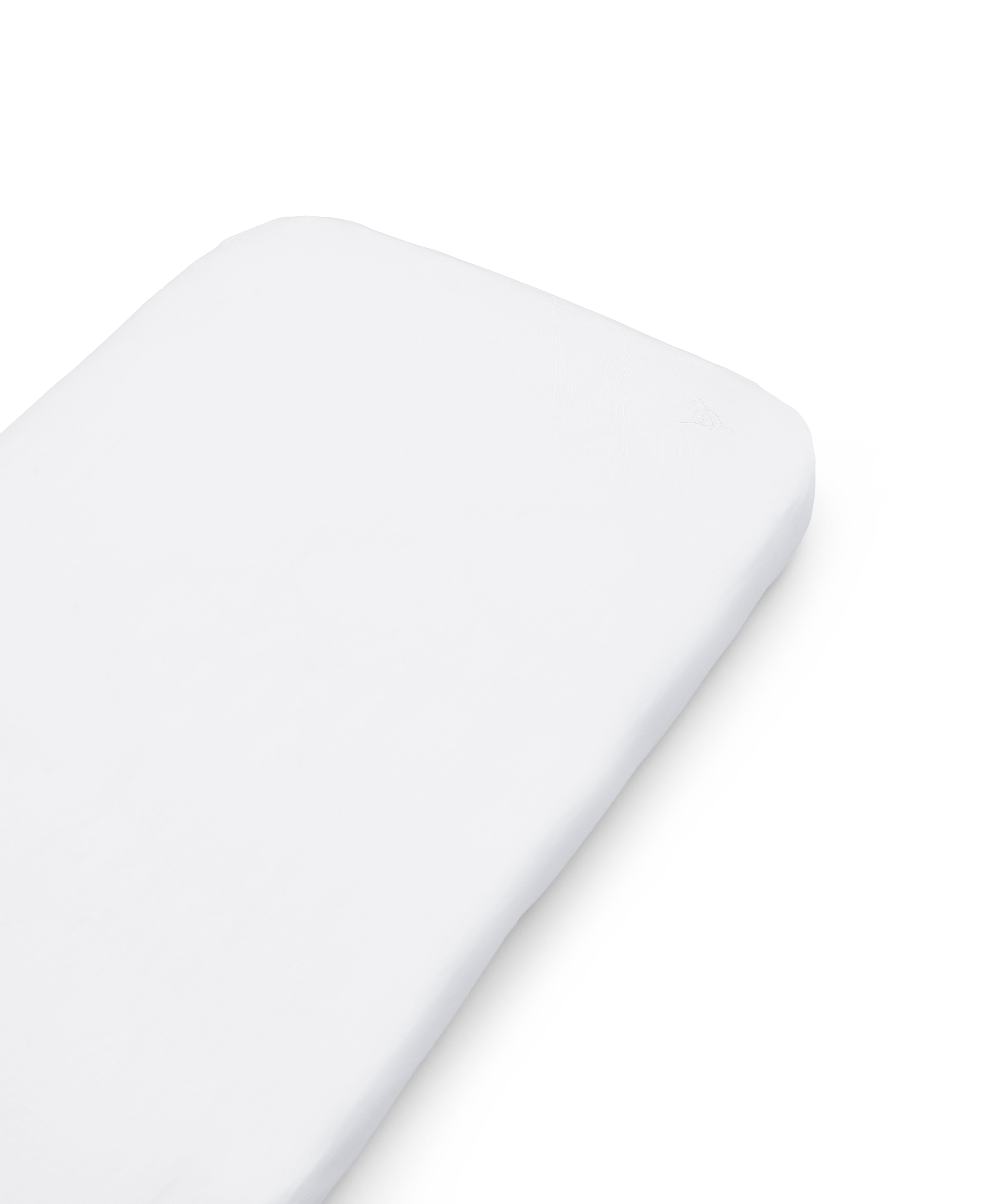 Clove Fitted Sheet, Simply White - Bubbadue