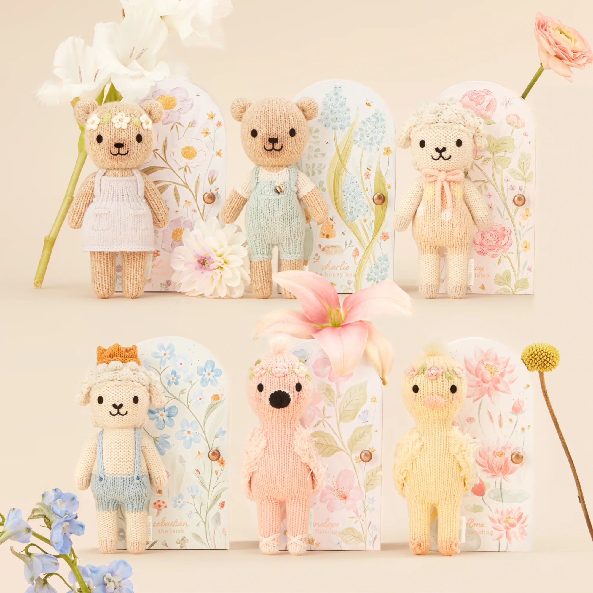 Tiny Lucy the Lamb (Pastel) - Cuddle + Kind - Bubbadue