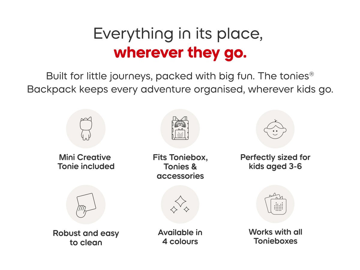 Toniebox 2 Backpack with Creative Mini - Pink