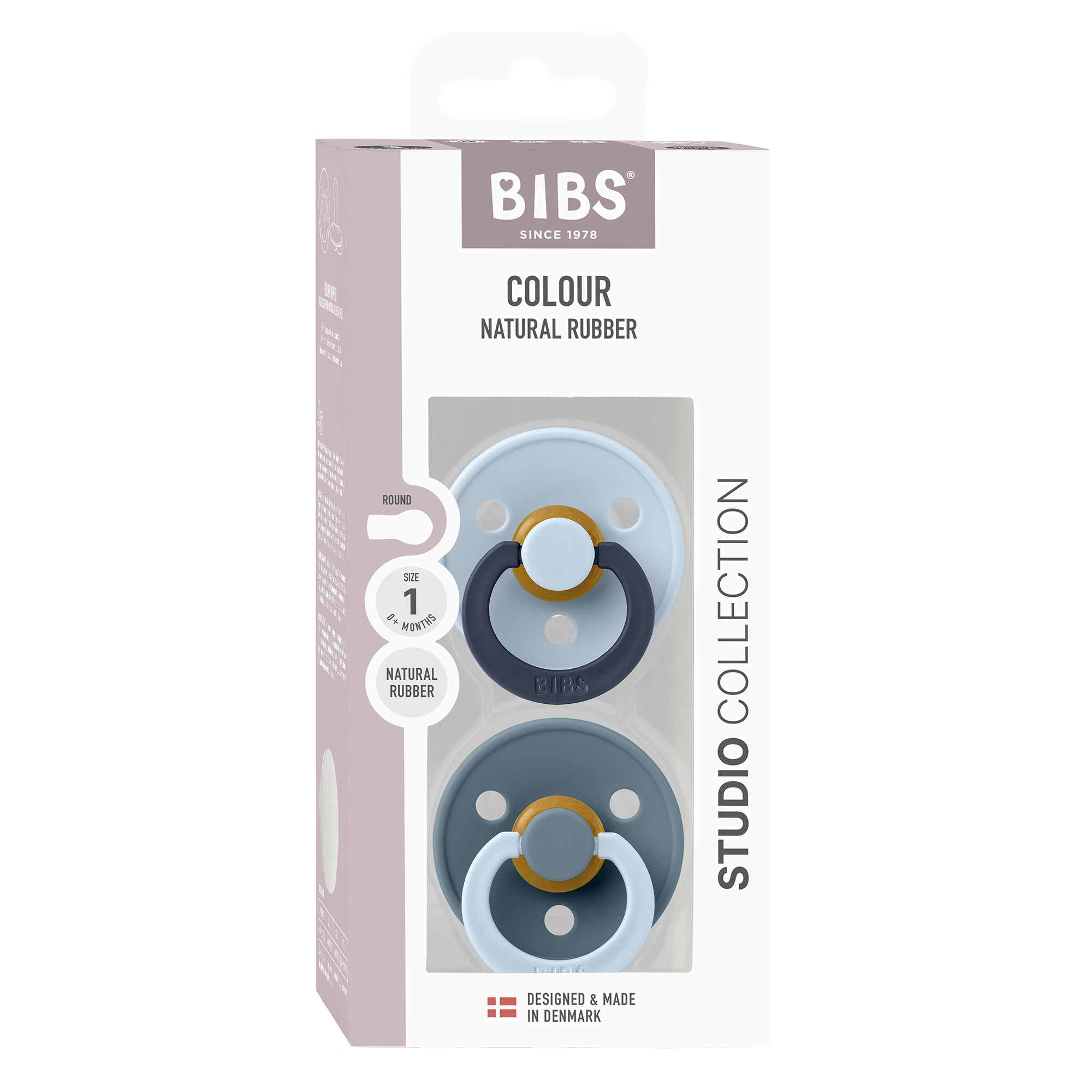 BIBS Studio Fusion 2 Pack - Baby Blue Petrol Mix - Bubbadue