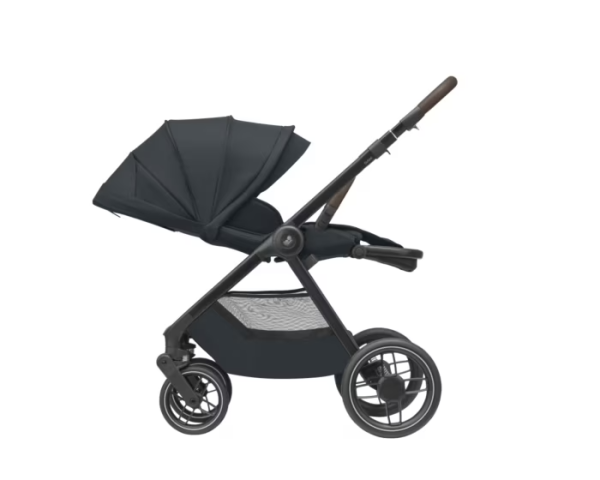 Oxford + Travel System: Oxford Stroller + Sense Carrycot + Pebble 360 Pro Car Seat + FamilyFix 360 Pro Slide Base - Twillic Graphite - Bubbadue