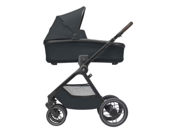 Oxford + Travel System: Oxford Stroller + Sense Carrycot + Pebble 360 Pro Car Seat + FamilyFix 360 Pro Slide Base - Twillic Graphite - Bubbadue