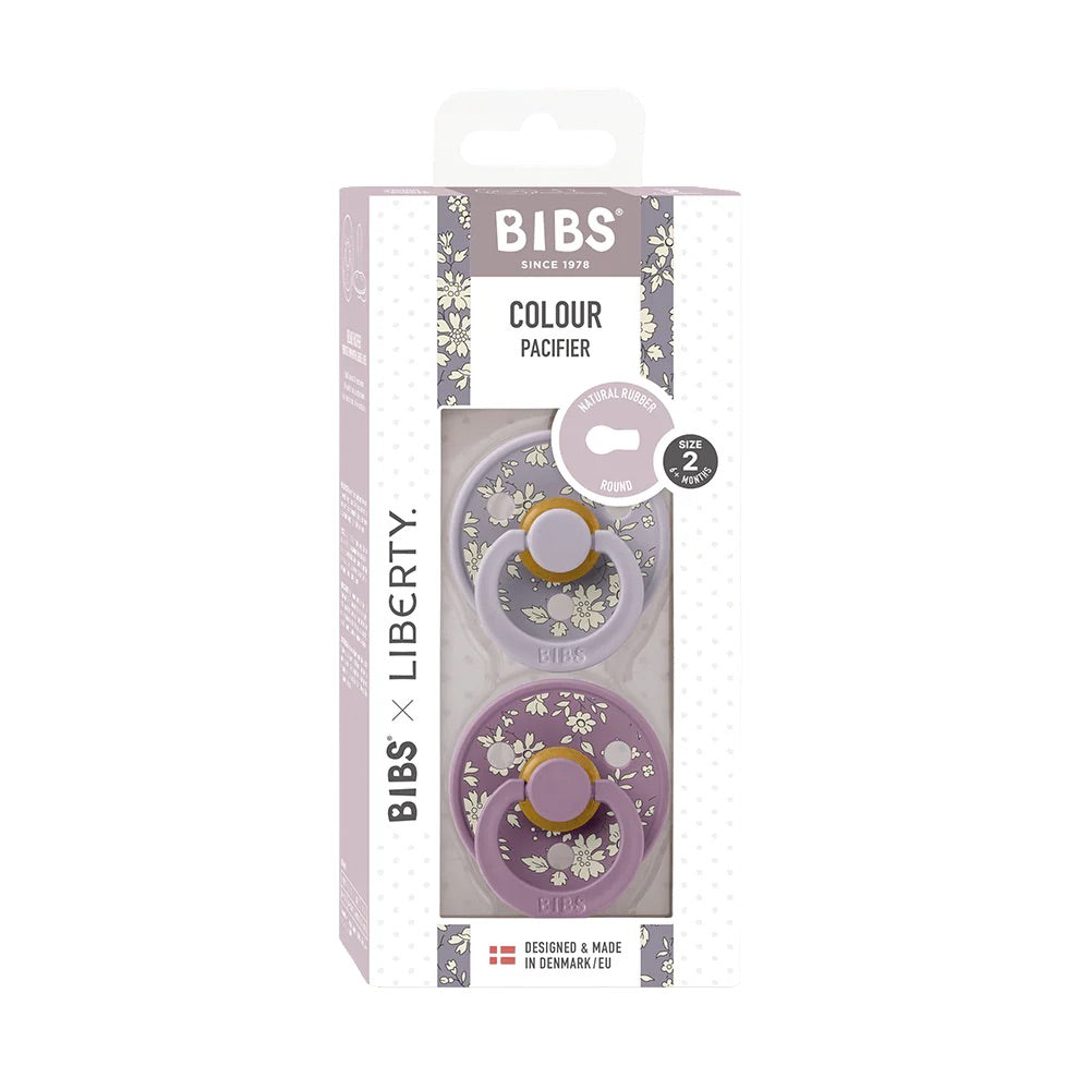 BIBS x LIBERTY Colour 2 Pack Capel - Fossil Grey Mix - Bubbadue