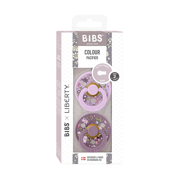 BIBS x LIBERTY Colour 2 Pack Chamomile Lawn - Violet Sky Mix - Bubbadue