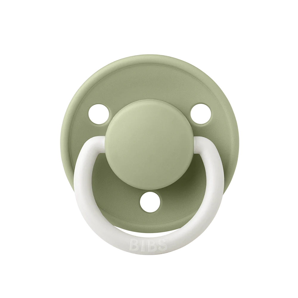 BIBS De Lux Night Glow Pacifiers / Dummies - Sage