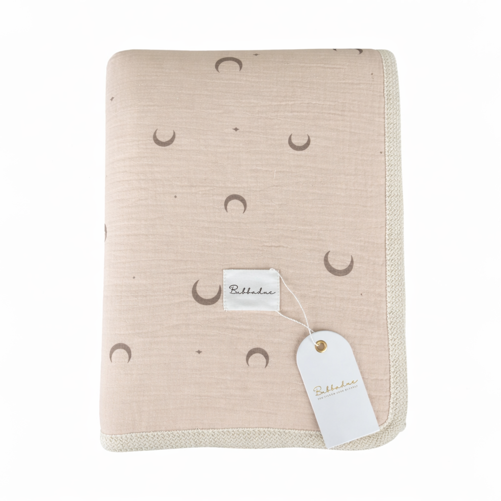 Sienna Deluxe Fleece Blanket - Moon - Bubbadue