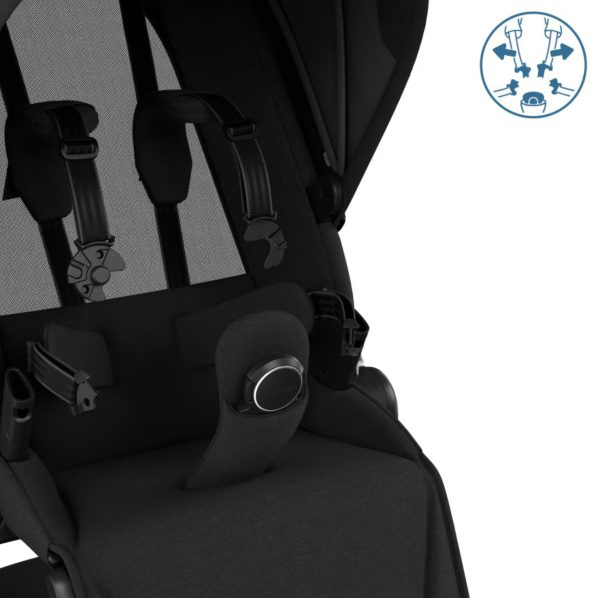 Fame Travel System: Fame Stroller + Pebble 360 Pro Car Seat + Fame Carrycot - Black - Bubbadue