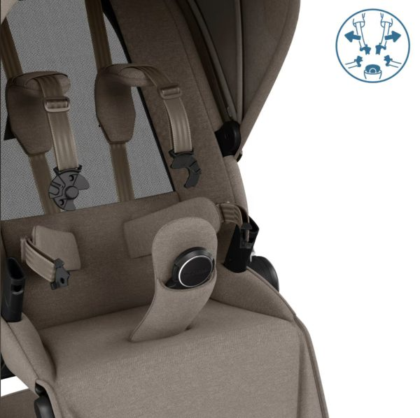 Fame Travel System: Fame Stroller + Pebble 360 Pro Car Seat + Fame Carrycot - Twillic Truffle