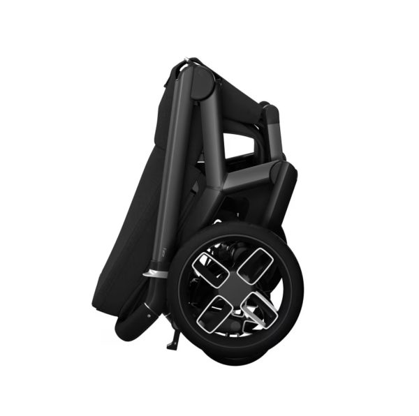 Fame Travel System: Fame Stroller + Pebble 360 Pro Car Seat + Fame Carrycot - Black - Bubbadue
