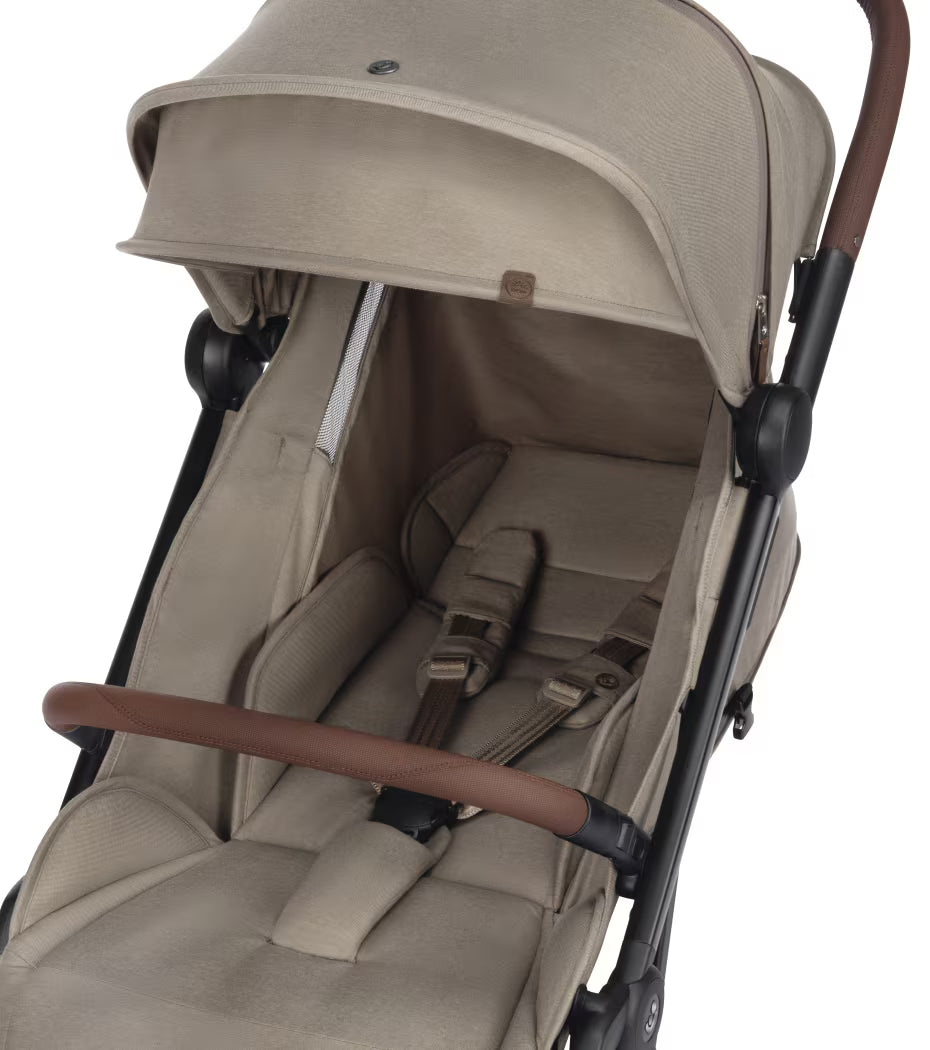 Soho Travel System: Soho Stroller + Sense Carrycot + Pebble 360 Pro Car Seat + FamilyFix 360 Pro Slide Base - Truffle - Bubbadue