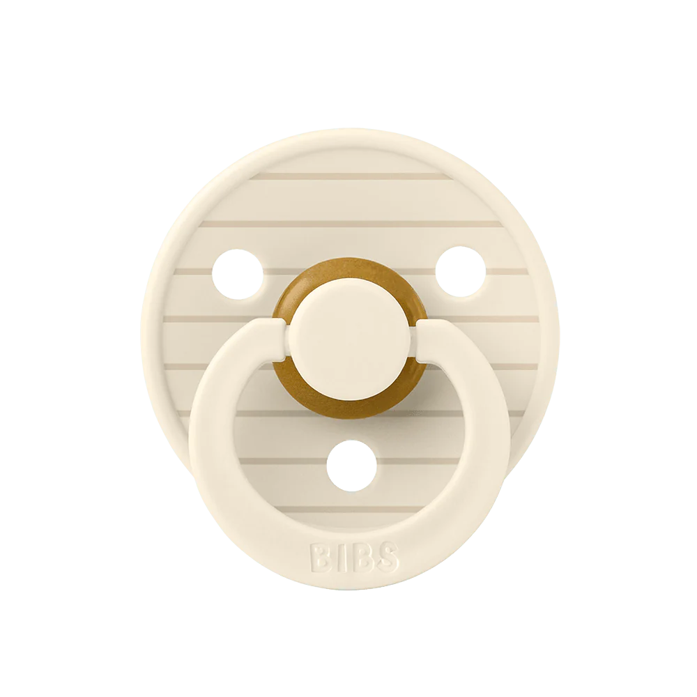 BIBS Studio Pin Pacifiers / Dummies - Ivory Vanilla - Bubbadue