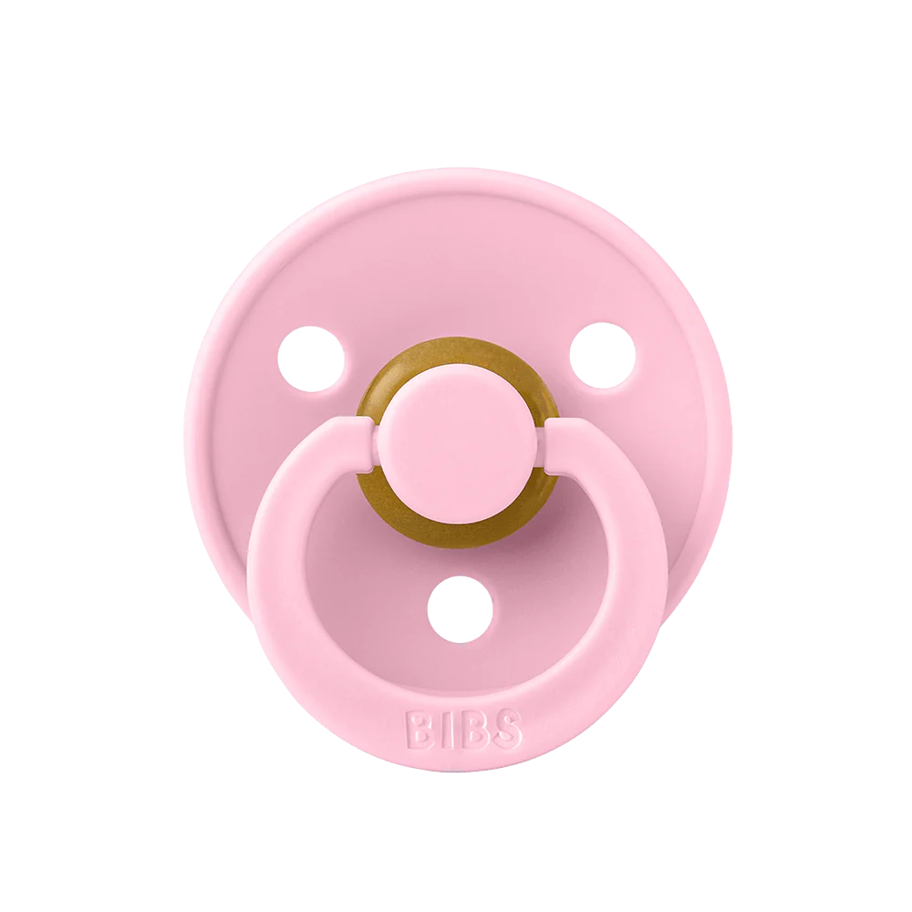 BIBS Colour Pacifiers / Dummies - Baby Pink - Bubbadue