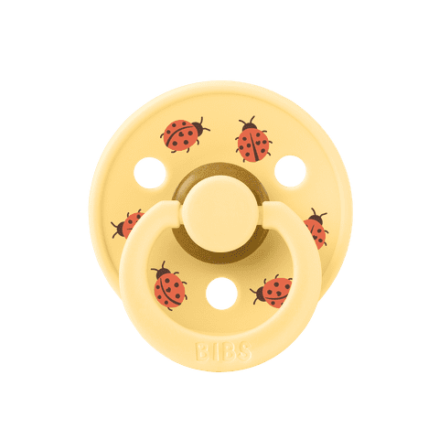 BIBS Studio Ladybug Friends Pacifiers / Dummies - Pale Butter