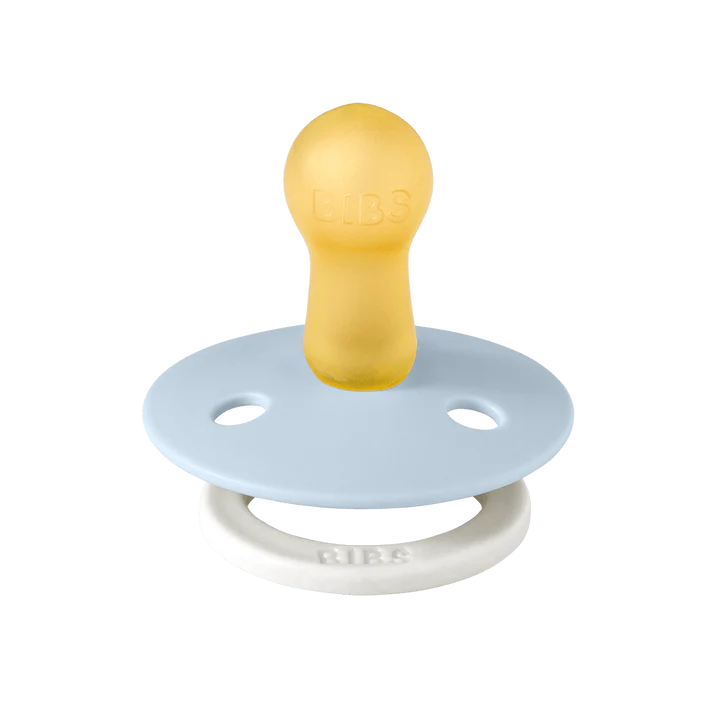 BIBS Colour Night Glow Pacifiers / Dummies - Baby Blue - Bubbadue