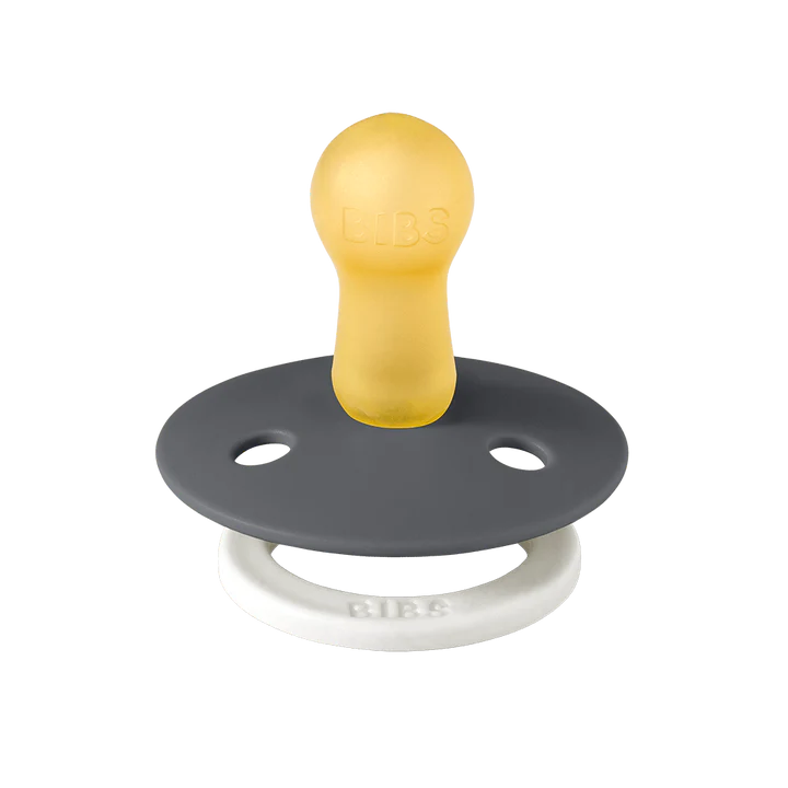 BIBS Colour Night Glow Pacifiers / Dummies - Iron