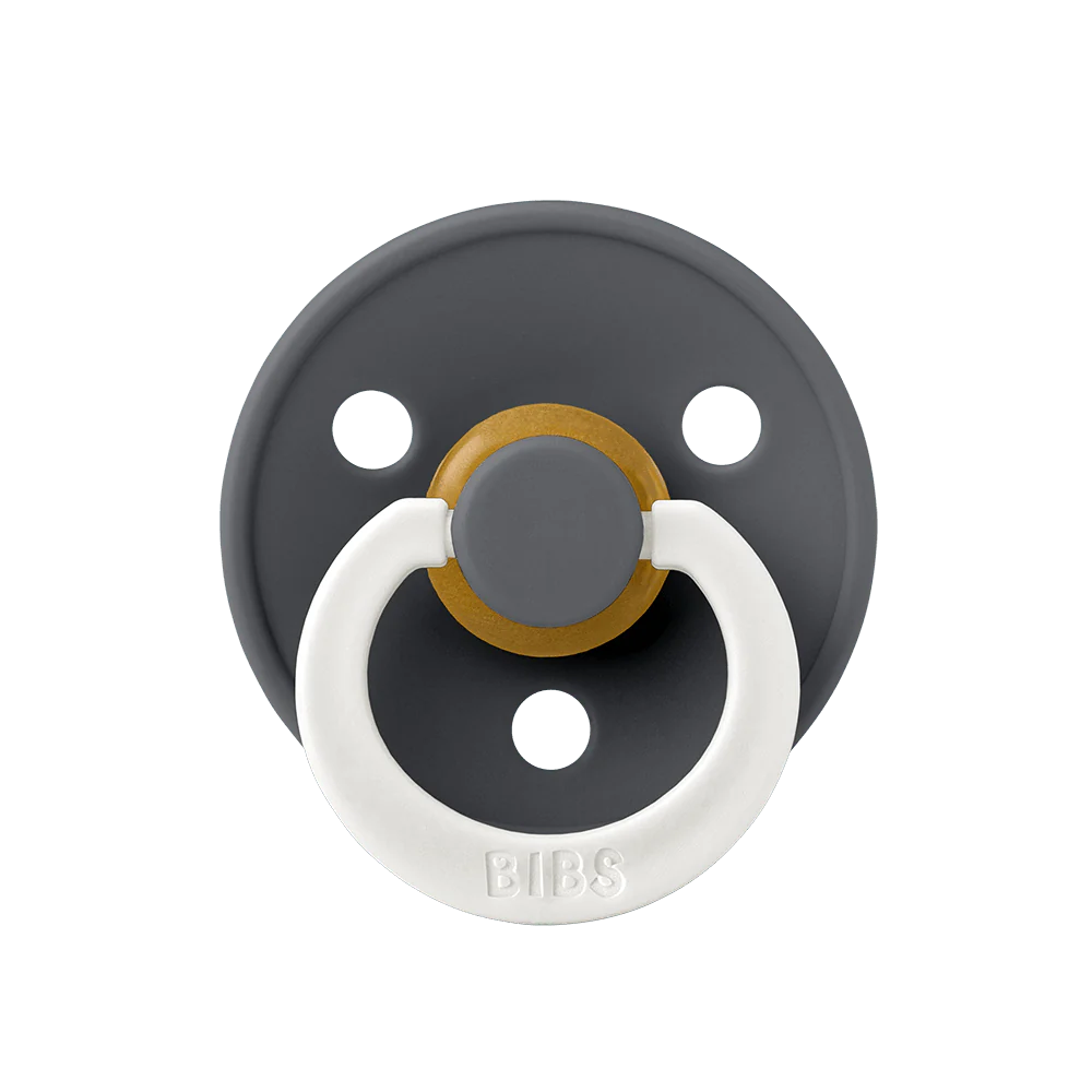 BIBS Colour Night Glow Pacifiers / Dummies - Iron