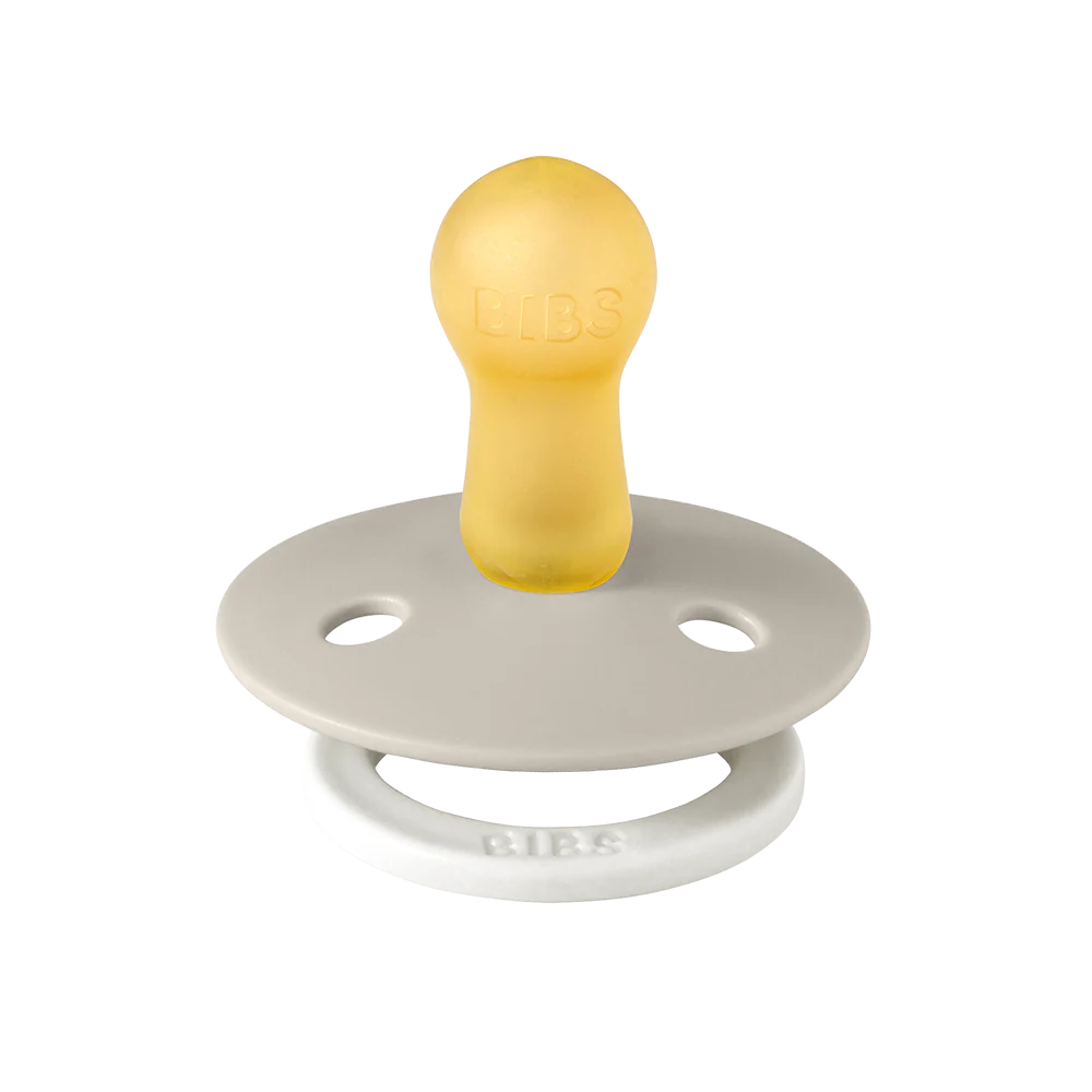 BIBS Colour Night Glow Pacifiers / Dummies - Sand - Bubbadue
