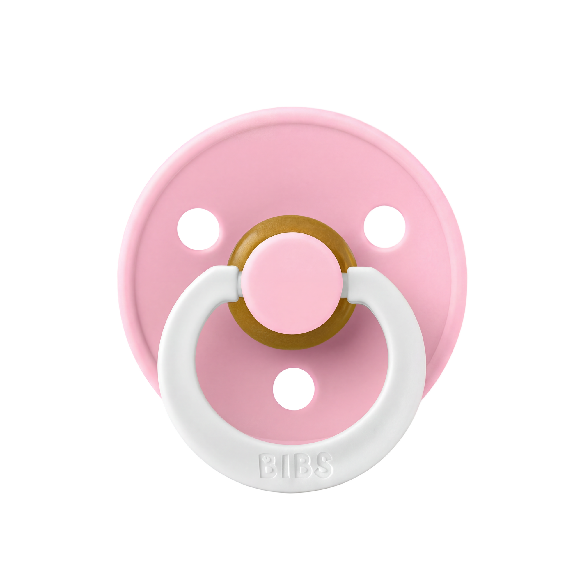 BIBS Colour Night Glow Pacifiers / Dummies - Baby Pink
