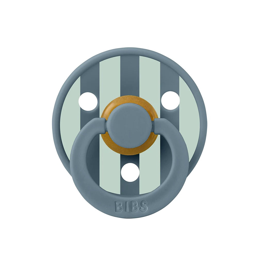 BIBS Studio Block Pacifiers / Dummies - Petrol/Nordic Mint