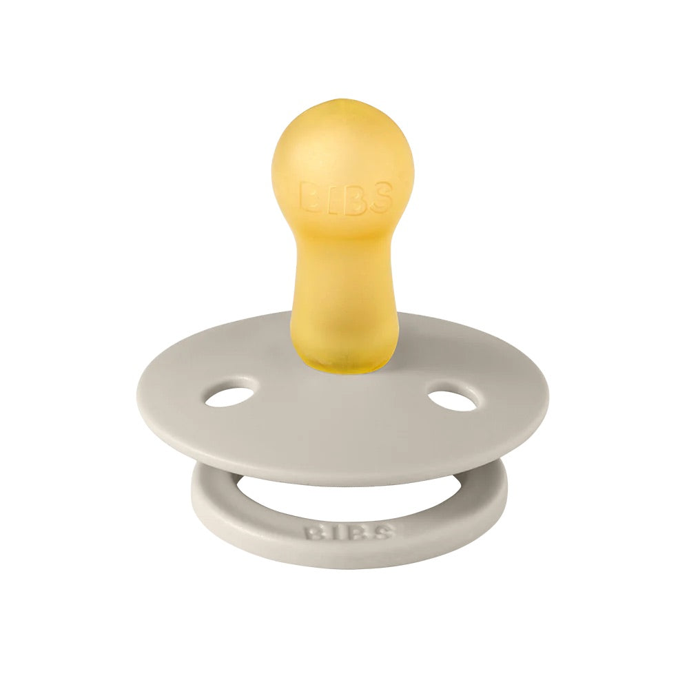 BIBS Studio Block Pacifiers / Dummies - Sand/Ivory - Bubbadue