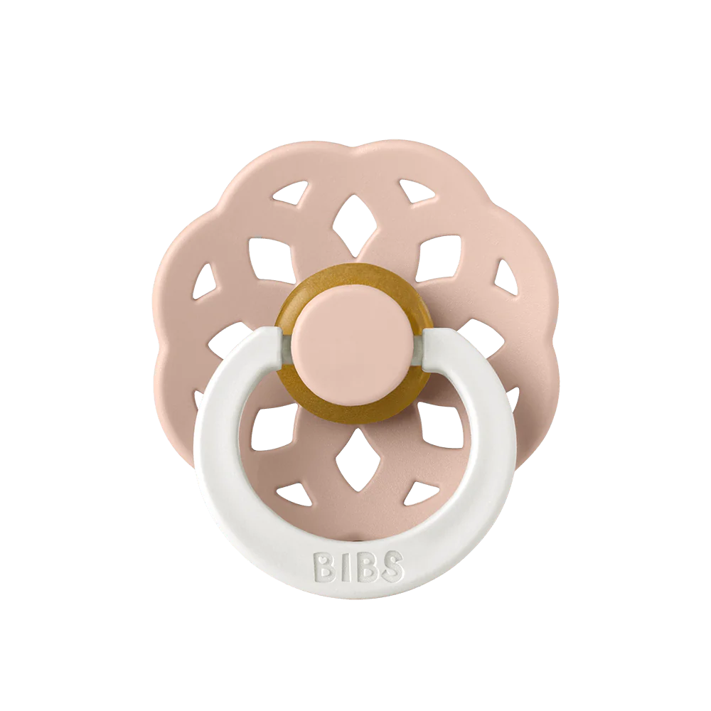 BIBS Boheme Night Glow Pacifiers / Dummies - Blush - Bubbadue