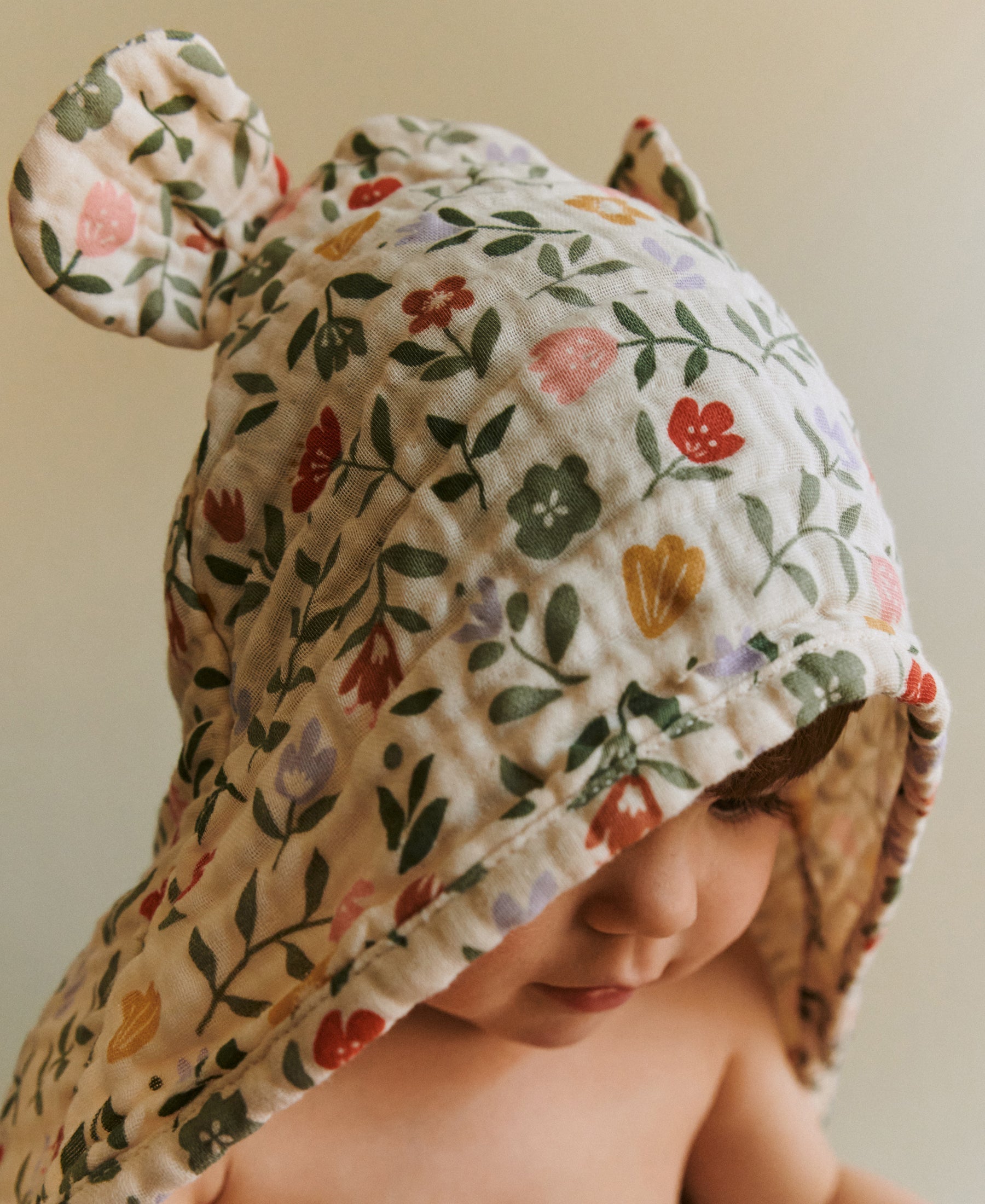 Balou Baby Towel, Flower Market