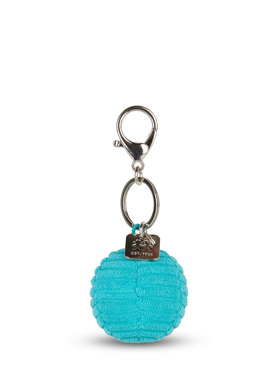 Smiley ECO Corduroy Keychain (4.5cm) - Teal