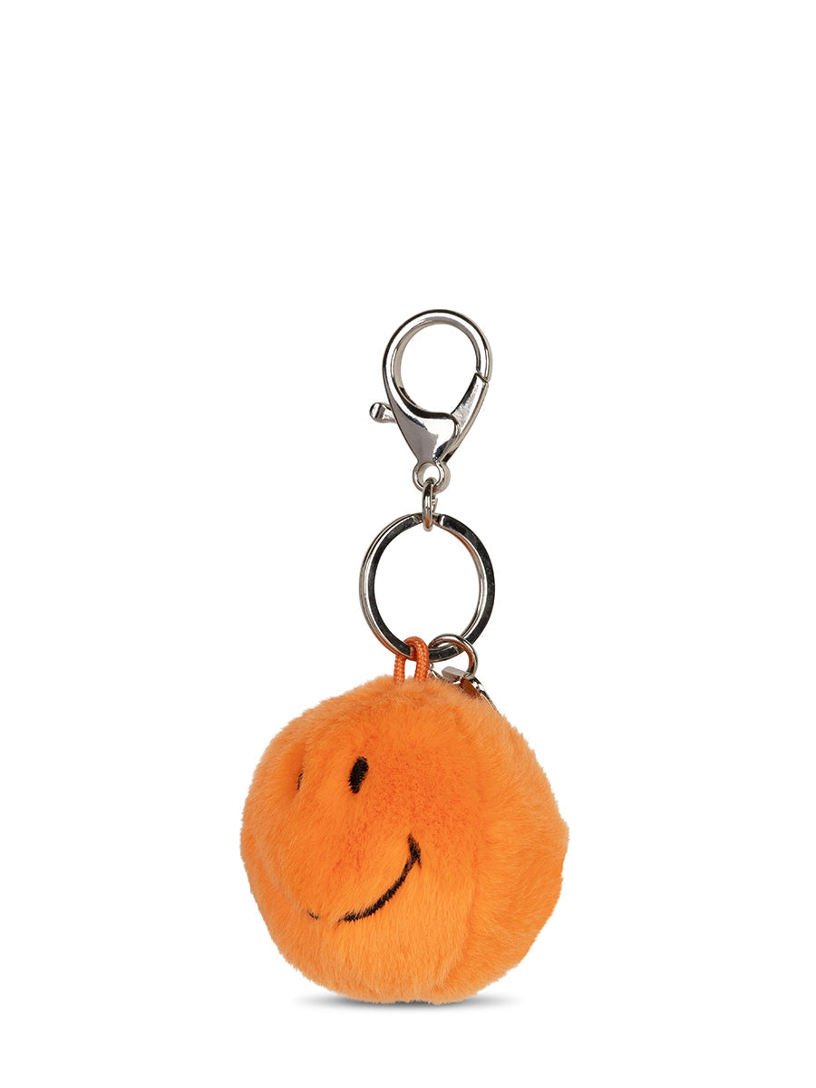 Smiley ECO Fuzzy Keychain (5.5cm) - Orange