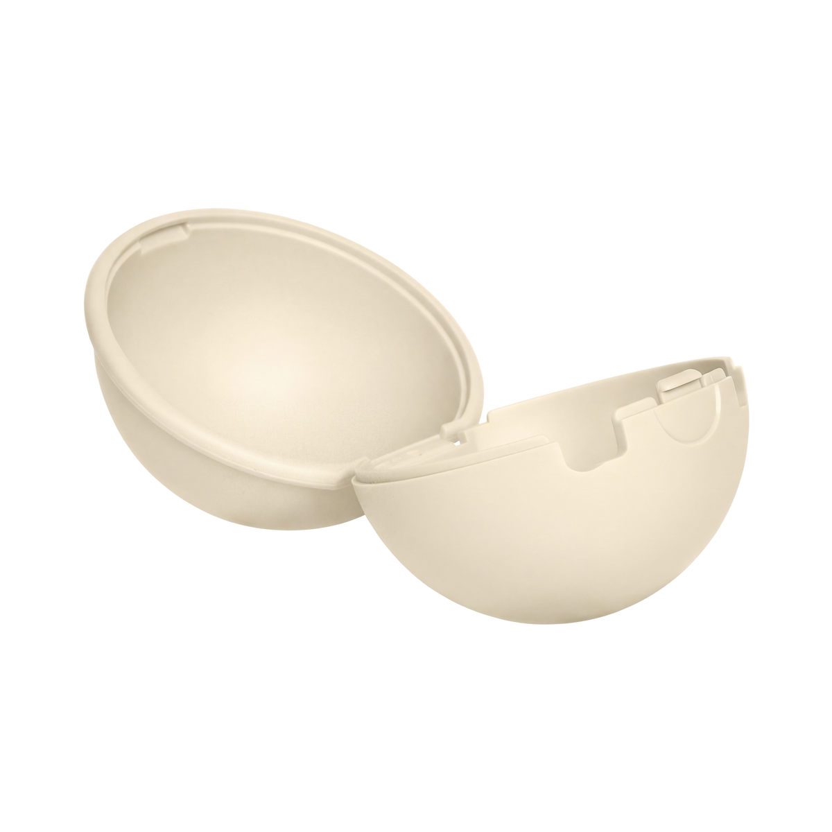 Gnash BIBS Pacifier Case Mini in ivory with a compact, soft silicone design for convenient pacifier storage and protection.