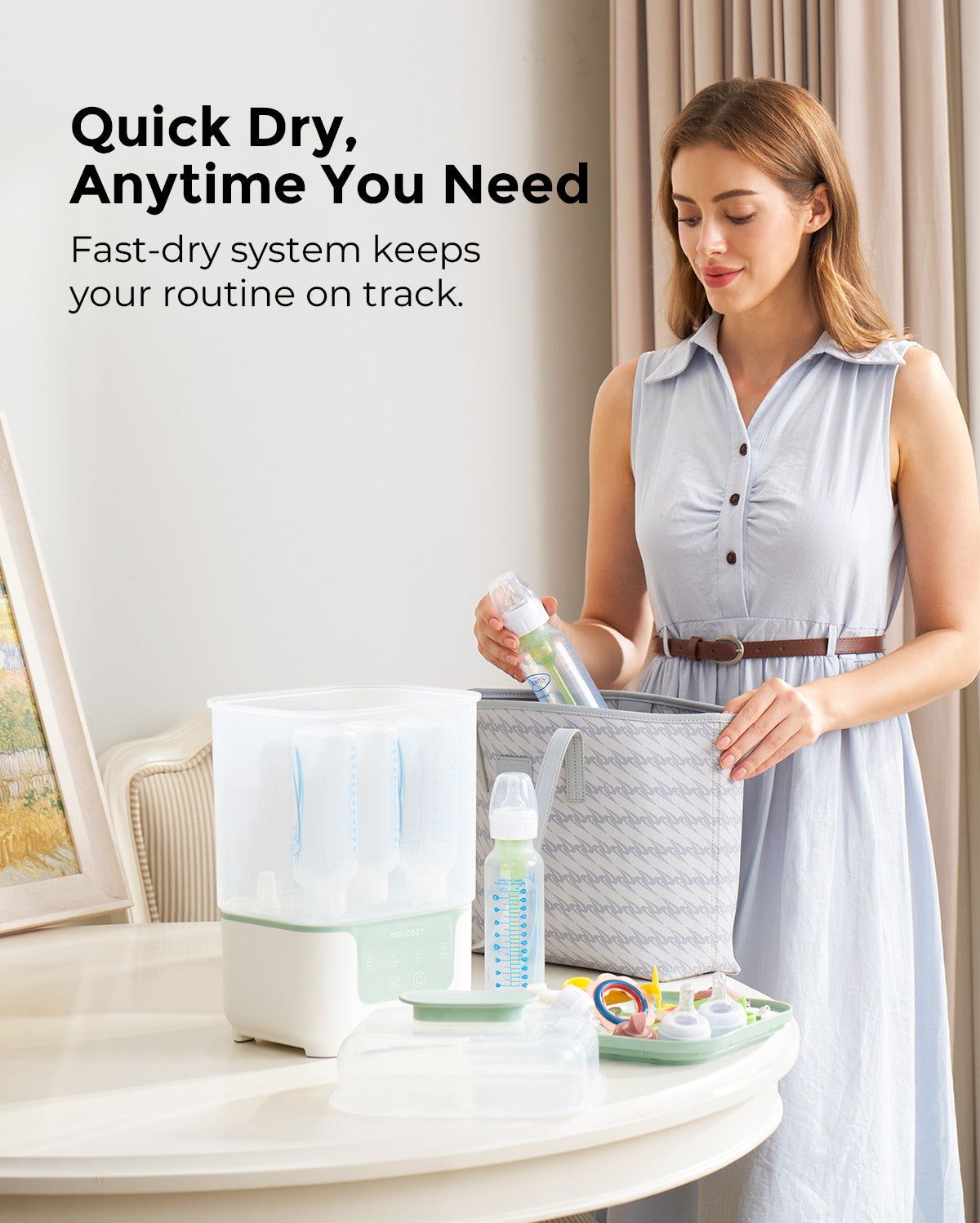 Momcozy sterilizer compact design