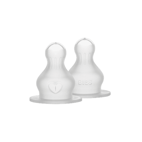 BIBS Bottle Silicone Nipple 2 Pack - Bubbadue