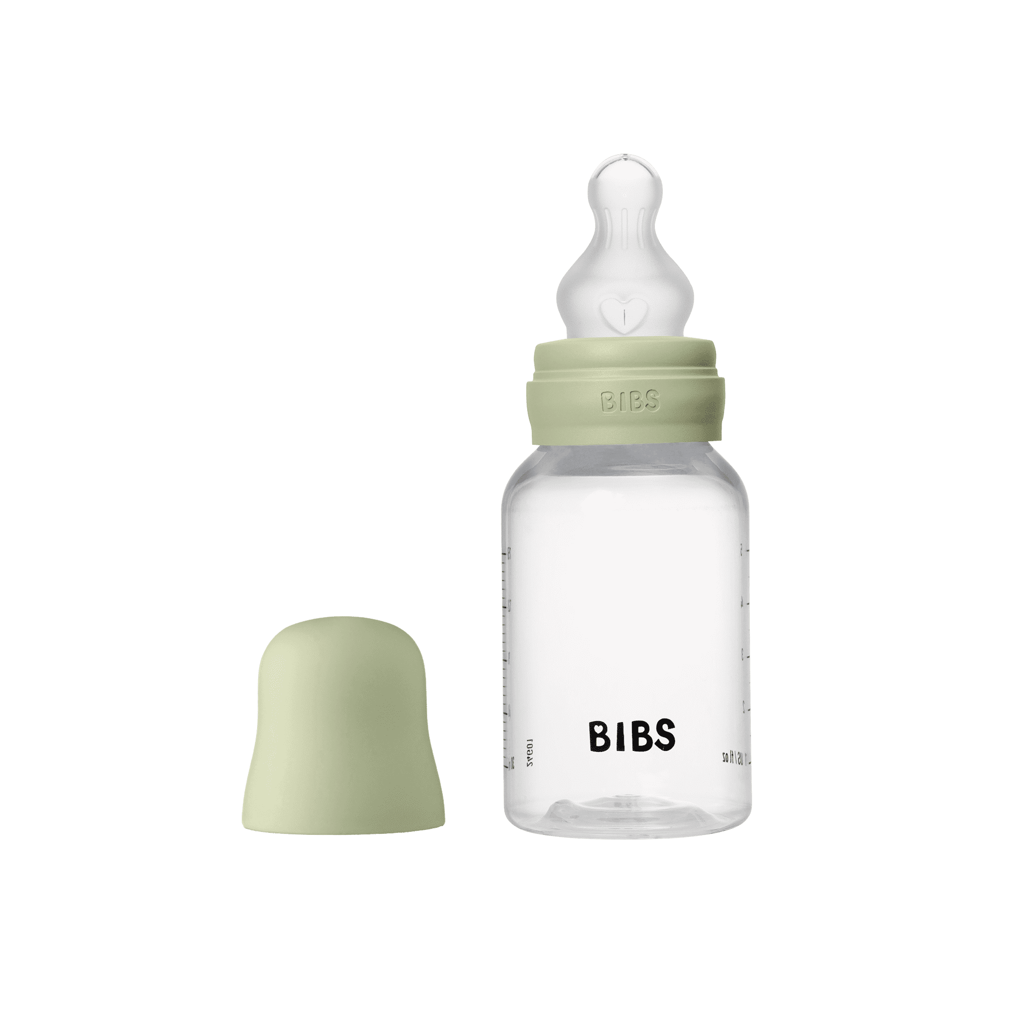 BIBS Baby Bottle 150ml Silicone - Sage - Bubbadue