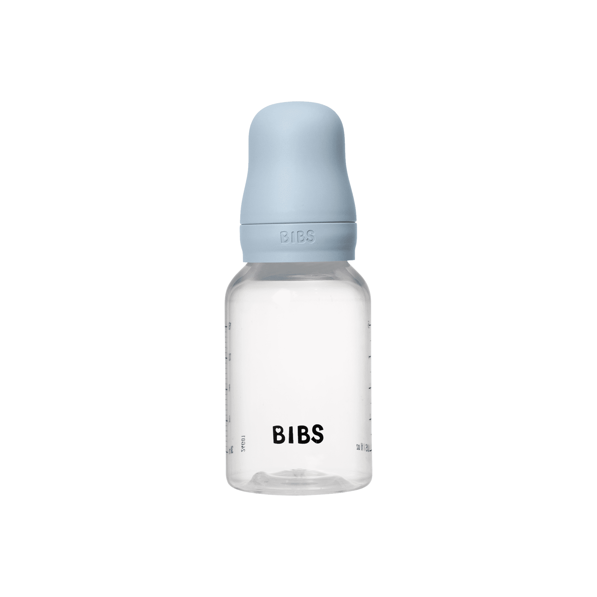 BIBS Baby Bottle 150ml Silicone - Baby Blue - Bubbadue