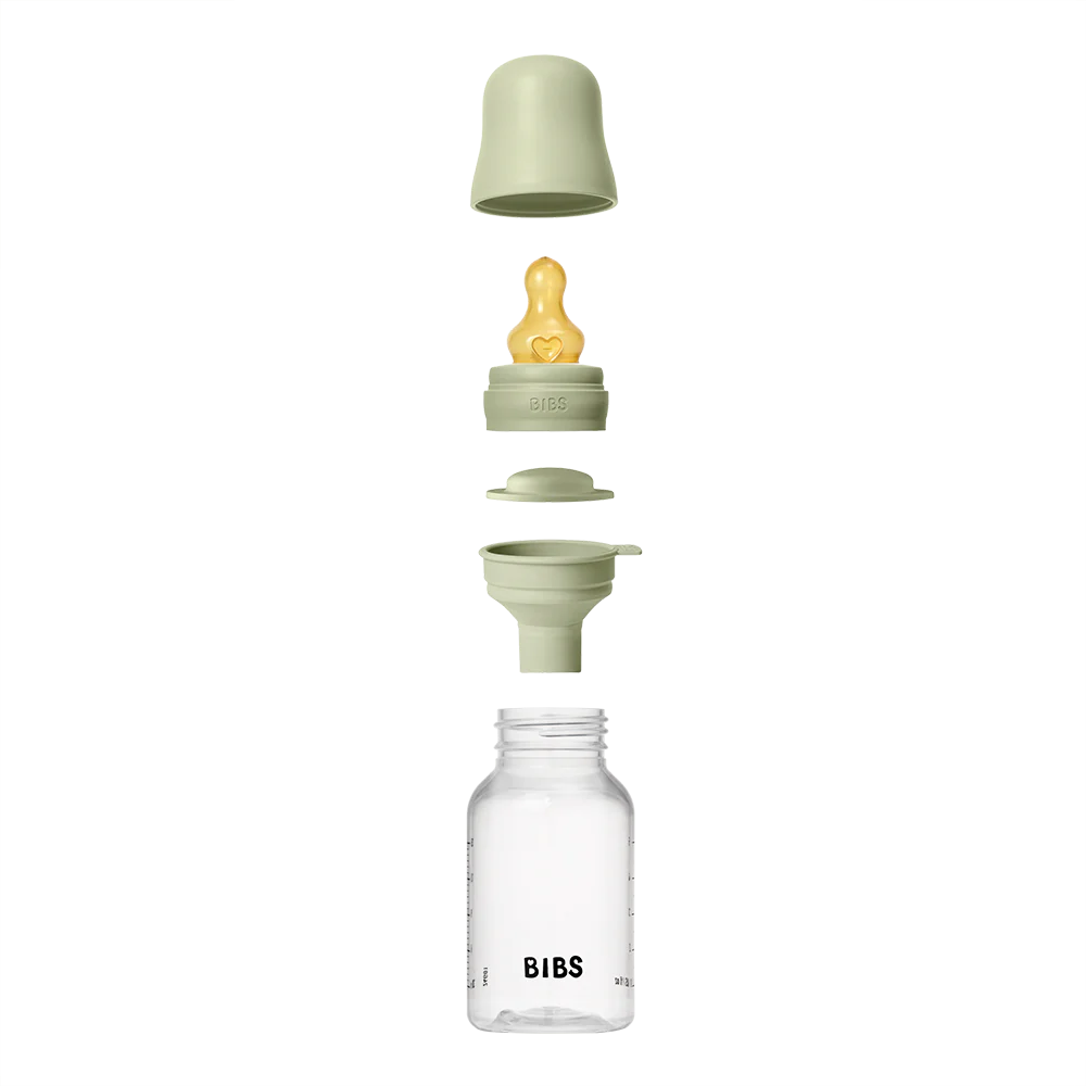 BIBS Baby Bottle 150ml Latex - Sage - Bubbadue