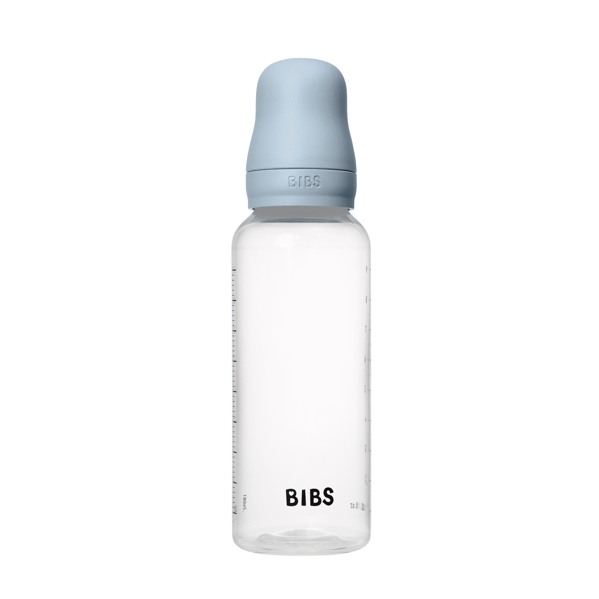 BIBS Baby Bottle 270ml Latex - Baby Blue - Bubbadue