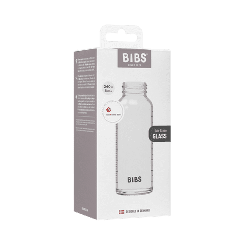 BIBS Baby Glass Bottle 240ml - Bubbadue