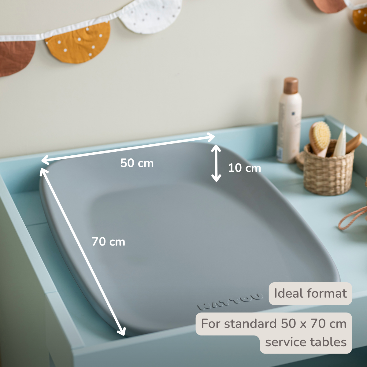 Nattou Softy Changing Pad - Grey