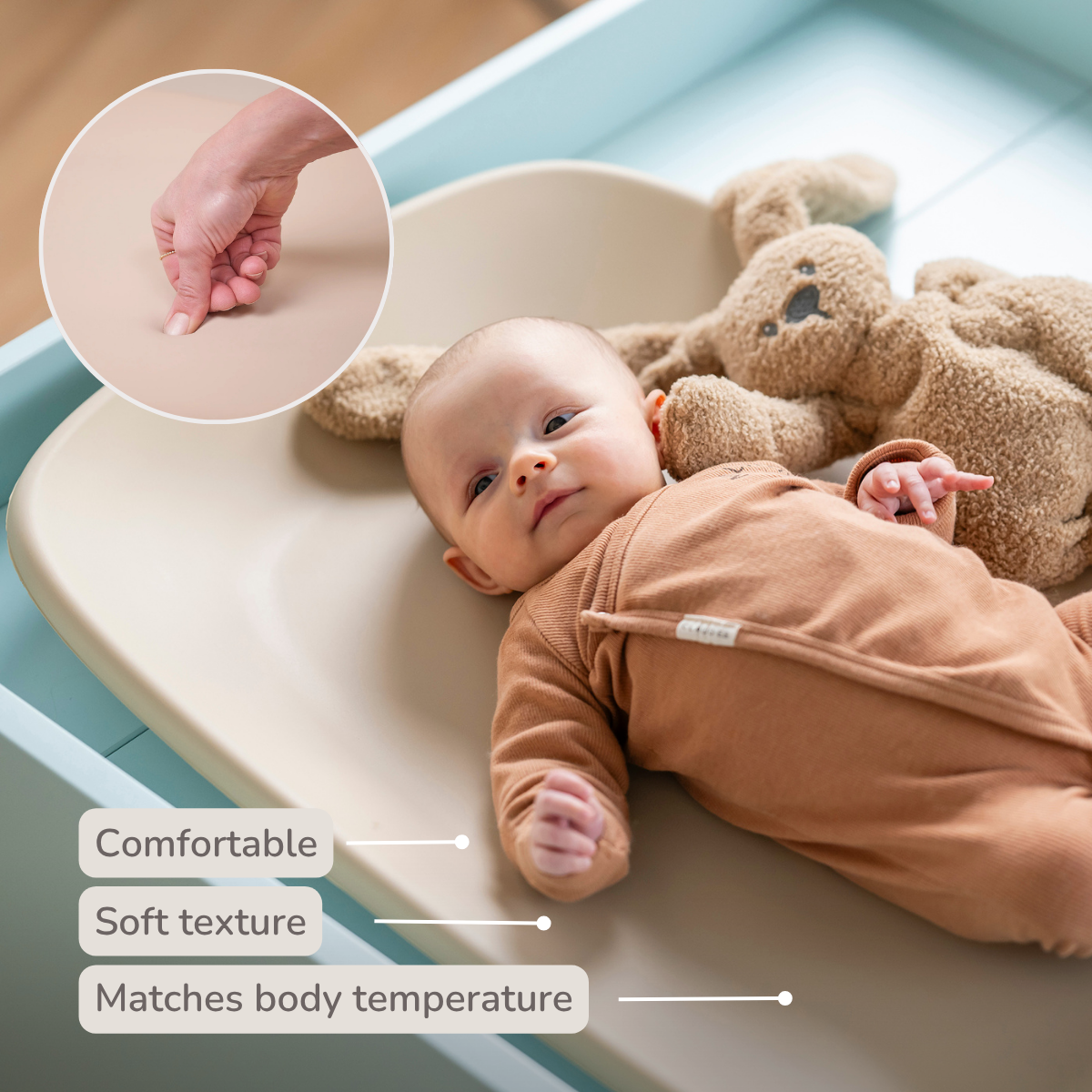 Nattou Softy Changing Pad - Beige