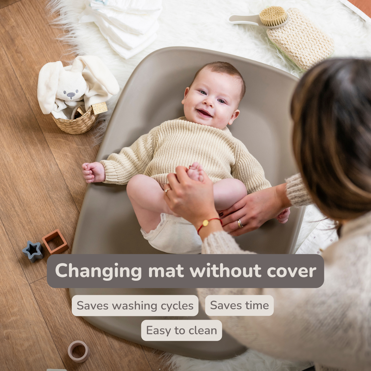 Nattou Softy Changing Pad - Taupe
