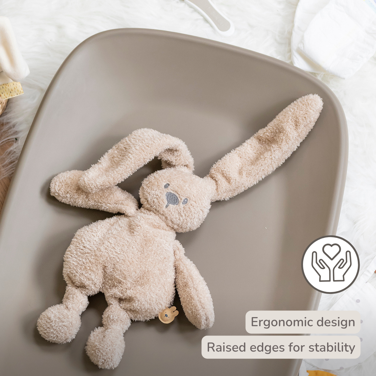 Nattou Softy Changing Pad - Taupe