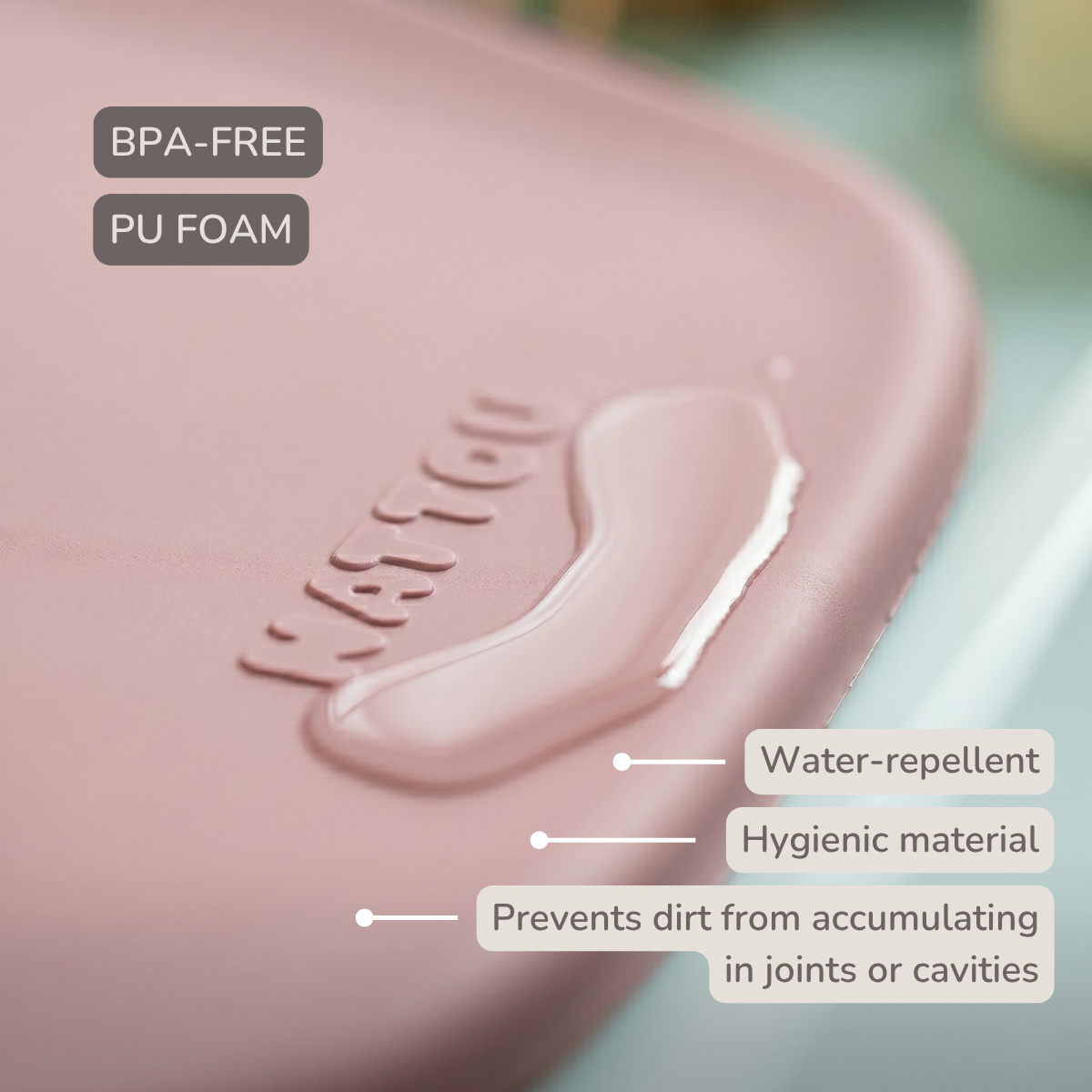Nattou Softy Changing Pad - Dusty Pink
