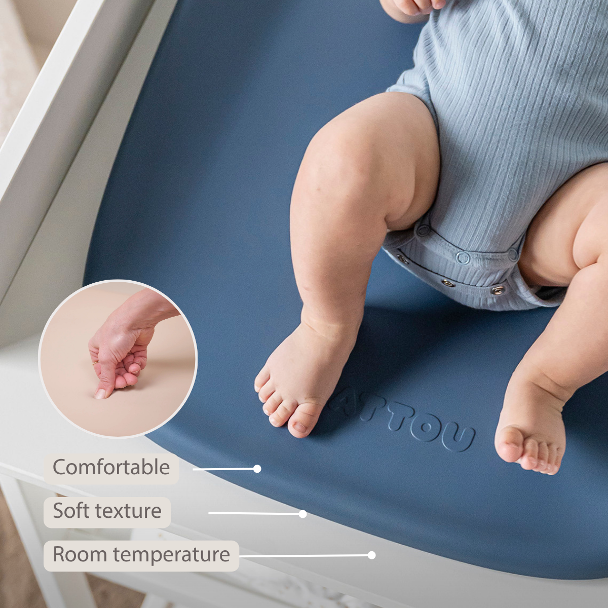 Nattou Softy Changing Pad - Night Blue